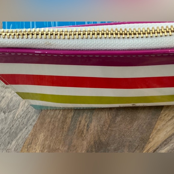 Kate spade notepad + Kate candy stripe pencil pouch / multi use zippered case - Picture 13 of 13